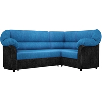 Угловой диван Mebelico Карнелла 60277 (голубой/черный)