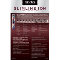 Универсальный триммер Andis Slimline Ion Cordless Trimmer Sugar Skull BTF3