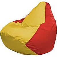 Кресло-мешок Flagman Груша Медиум Г1.1-260 (жёлтый/красный)