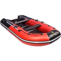 Моторно-гребная лодка Ривьера Компакт 3400 СК (красный/черный)
