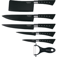 Набор ножей ZEIDAN Z-3091 (черный)