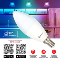 Светодиодная лампочка EKF Connect 5W WIFI RGBW E14