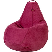 Кресло-мешок Palermo Bormio велюр luxe XXL (кардинал)