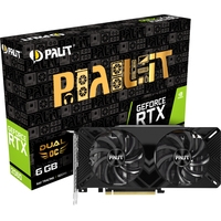 Видеокарта Palit GeForce RTX 2060 Dual OC 6GB GDDR6 NE62060S18J9-1160A
