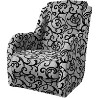 Интерьерное кресло Асмана Дачник-1 (завиток черный/рогожка)