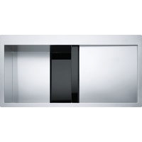 Кухонная мойка Franke Crystal CLV 214 127.0306.386 (нержавеющая сталь/черный)
