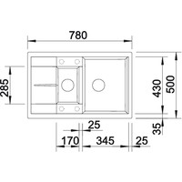 Кухонная мойка Blanco Metra 6 S Compact 513553 (алюметаллик)