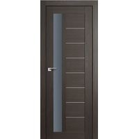 Межкомнатная дверь ProfilDoors 37X 90x200 (грей мелинга/стекло графит)