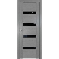 Межкомнатная дверь ProfilDoors 2.81XN L 90x200 (грувд серый, стекло черный триплекс) в Лиде