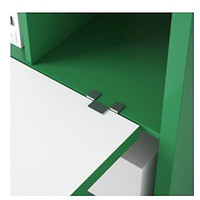 Стол Ikea Каллакс (белый/зеленый) [591.230.42]