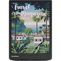 Электронная книга PocketBook 743K3 InkPad Color 3 (черный/серебристый) + обложка PocketBook Cover Flip