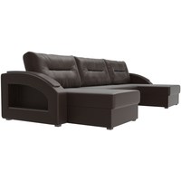 П-образный диван Лига диванов Канзас 101205 (коричневый)