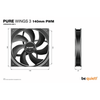 Вентилятор для корпуса be quiet! Pure Wings 3 140mm PWM BL108