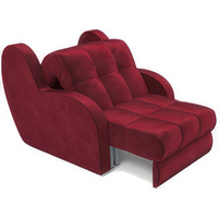 Кресло-кровать Мебель-АРС Аккордеон Барон (бархат, красный Star Velvet 3 Dark Red)