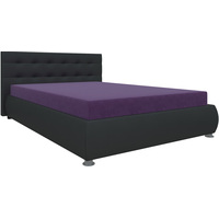 Кровать Mebelico Рио 126x190 (черный/фиолетовый)