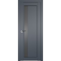 Межкомнатная дверь ProfilDoors 2.71U L 90x200 (антрацит/стекло графит)