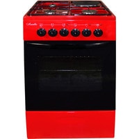 Кухонная плита Лысьва ЭГ 1/3г01 МС-2у (без крышки, вишневый)