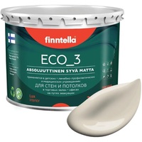 Краска Finntella Eco 3 Wash and Clean Ranta F-08-1-3-LG238 2.7 л (теплый бежевый)