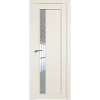 Межкомнатная дверь ProfilDoors 2.71U L 90x200 (магнолия сатинат/стекло дождь белый)