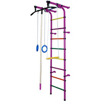 Детский спортивный комплекс Формула здоровья Непоседа-1В Плюс (фиолетовый/радуга)