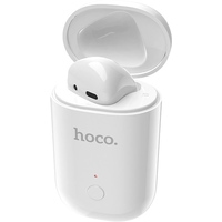Bluetooth гарнитура Hoco E39 (для левого уха, белый/красный)