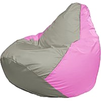 Кресло-мешок Flagman Груша Медиум Г1.1-333 (серый/розовый)