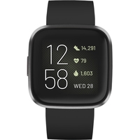 Умные часы Fitbit Versa 2 (черный/черный алюминий)