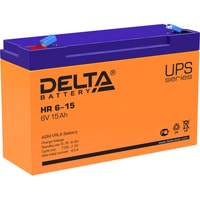 Аккумулятор для ИБП Delta HR 6-15 (6В/15 А·ч)