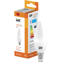 Светодиодная лампочка IEK LED Candle C37 400lm 3000K E14