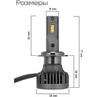 Светодиодная лампа Runoauto RAM8 Pro HB5 01784RA 2шт