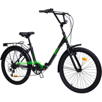 Велосипед AIST Smart 24 2.1 2017 (черный/зеленый)