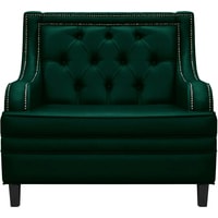 Интерьерное кресло Brioli Чикаго (экокожа, L15 зеленый)
