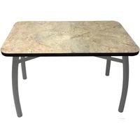 Кухонный стол Solt 100x60 (мрамор золото/ноги усиленные шелби-дуо серые)