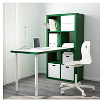Стол Ikea Каллакс (белый/зеленый) [591.230.42]