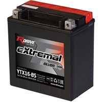 Мотоциклетный аккумулятор RDrive eXtremal Silver YTX16-BS (14.7 А·ч)
