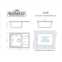 Кухонная мойка MARRBAXX Анастасия Z150 (темно-серый Q8)