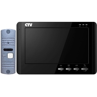 Комплект видеодомофона CTV DP1704MD (черный)