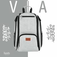 Рюкзак для мамы Nuovita Capcap Via (светло-серый)