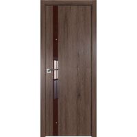 Межкомнатная дверь ProfilDoors 6ZN 90x200 (салинас темный/стекло коричневый лак)