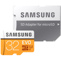 Карта памяти Samsung Evo microSDHC 32GB + адаптер