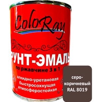 Грунт-эмаль ColoRay 3 в 1 серо-коричневый (2.7 кг)