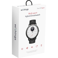 Гибридные умные часы Withings Steel HR Sport (белый циферблат)