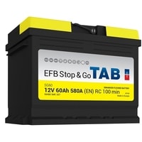 Автомобильный аккумулятор TAB Magic Stop & Go EFB R (60 А·ч) [212060]