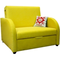 Кресло-кровать Divanta Премьер 3-1 80 см (велюр, желтый)