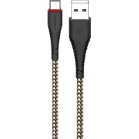 Кабель Borofone BX25 USB Type-C (черный/золотистый)