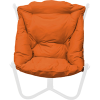 Кресло M-Group Чил 12360107 (белый/оранжевая подушка)