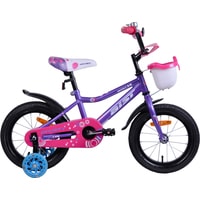 Детский велосипед AIST Wiki 14 2020 (фиолетовый)