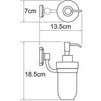 Дозатор для жидкого мыла Wasserkraft K-3099C