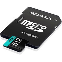 Карта памяти ADATA Premier Pro AUSDX512GUI3V30SA2-RA1 microSDXC 512GB (с адаптером)