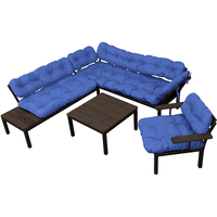 Набор садовой мебели M-Group Дачный 12180610 (синяя подушка)